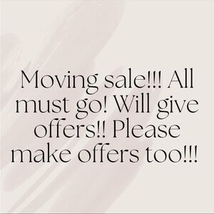 Moving Sale Announcement Sign